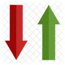 Cima Baixo Seta Direcao Ícone