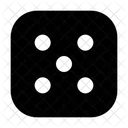 Cinco Dados Dados Juegos De Azar Icono