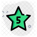 Cinco Estrellas Calificacion Revision Icono