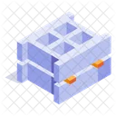 Cinder Block Construction Icon