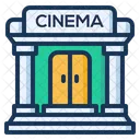 Cine Edificio Entrada Icono