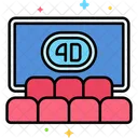 Cine 4 D Pelicula 4 D Cine Icono