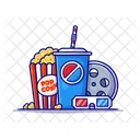 Cine Teatro Palomitas De Maiz Icono