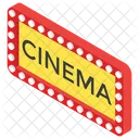 Cinema Logo Movie Theater Sign Big Screen Icon