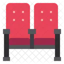 Cinema Chair Cinema Seat Couple Seat Icon