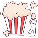 Popcorn Bucket Cinema Snacks Popcorn Icon