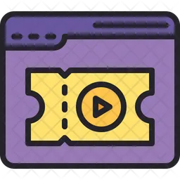 Cinema Ticket  Icon