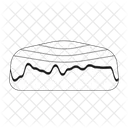 Cinnamon Roll White Icing Roll Icon