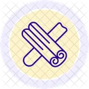 Cinnamon Stick Line Icon Icon