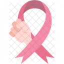 Ribbon Cancer Lucha Icono