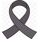 Ribbon Luto Funeral Icono