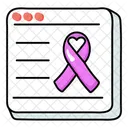 Cinta de cancer  Icono