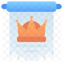 Cinta De Corona Bandera Insignia Icon
