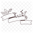 Flores de cinta  Icono