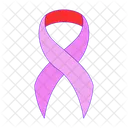 Cinta Rosa Cancer Icono
