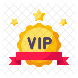 Cinta de insignia vip  Icono