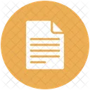 Circle Document File Icon