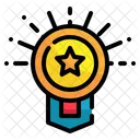Circle Badge Star Icon