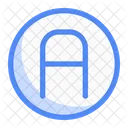 Circle A Letter Letter A Icon