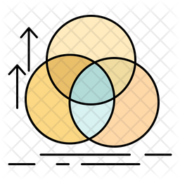 Circle Alignment Icon - Download in Colored Outline Style