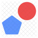 Circle And Pentagon  Icon