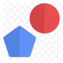 Circle and pentagon  Icon