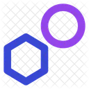 Circle and polygon  Icon