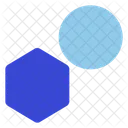 Circle and polygon  Icon