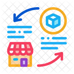 Circle Arrow Cube  Icon