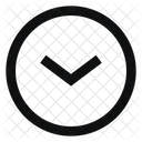 Circle Arrow Down Line Sharp Down Arrow Icon