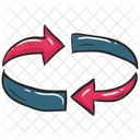 Rotation Clockwise Segmented Circle Icon
