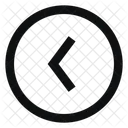 Circle Arrow Left Line Sharp Arrow Icon