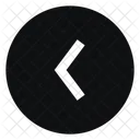 Circle Arrow Left Fill Sharp Arrow Icon