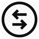 Circle Arrow Left Right Line Sharp Icon