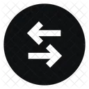 Circle Arrow Left Right Fill Sharp Icon