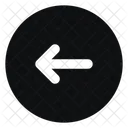 Circle Arrow Left Trailing Fill Rounded Icon
