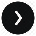 Circle Arrow Right Fill Rounded Arrow Icon