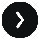 Circle Arrow Right Fill Sharp Arrow Icon