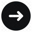 Circle Arrow Right Trailing Fill Rounded Icon