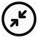 Circle Arrow Shrink Right Line Rounded Icon