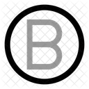 Circle B Letter Letter A Icon