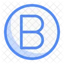 Circle B Letter Letter A Icon