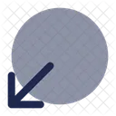 Circle Bottom Down Icon
