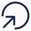 Circle Bottom Up Arrow Ui Icon