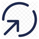 Circle Bottom Up Arrow Ui Icon