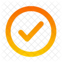 Circle Check Right Verify Icon