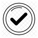 Circle Check Right Verify Icon