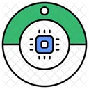 Circle Chip Microchip Processor Chip Icon