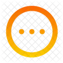 Circle Dots Horizontal  Icon