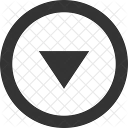 Circle Down Arrow  Icon